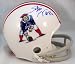 Stanley Morgan Autographed/Hand Signed New England Patriots Riddell Throwback Mini Helmet
