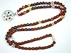 Seven Chakra Healing Mala Pendant with Rudraksha Beads Yoga Japamala Necklace