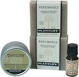 Patchouli 100% Pure & Natural Aromatherapy Herbal Soap(2), Patchouli Essential Oil & Frankincense & Patchouli Aromatherapy Candle