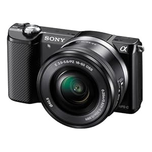 Sony Alpha a5000 Interchangeable Lens Camera with 16-50mm OSS Lens (Black)