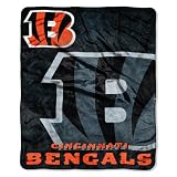 Cincinnati Bengals NFL Royal Plush Raschel Blanket (Roll Out Series) (50x60")
