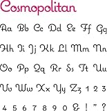 QuicKutz CC-COSMOPOLIT-G Alphabet Dies, Cosmopolitan Cookie Cutter Grand Complete