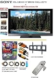 Brand New Sony Bravia KDL-32EX400 1080p 32Inch LCD HDTV With The Extreme HD Sony Accessory Kit Includes Professional Super Slim Flat Mount + (2) 6FT Hdmi 1.3B Cables, 6FT Audio Interconnect Cable Screen Cleaner + Surge Protector