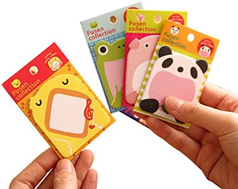 ZLMBAGUS Lovely Cute Cartoon Sticky Note Self-stick Note Memo Note Post-it Note (Pack of 8, 20 Sheets per Pack)