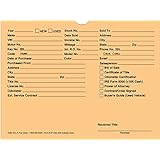 Vehicle Deal Jackets for New & Used Car Sales, 500 Quantity (Buff)