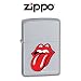 Zippo Satin Chrome, Rolling Stones Image