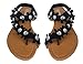 JJ Elegant Women's Fashion Hawaiian Flowers Gladiator Flat Sandals