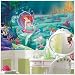 Magnificent Peel & Stick By RoomMates Littlest Mermaid Chair Rail Prepasted Mural 6' x 10.5'