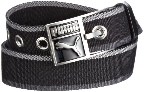 PUMA G&uuml;rtel Patch Webbing, black-steel grey-dark shadow, S / 80cm, 052219 01 Preisvergleich
