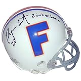 Ryan Smith Autographed Florida Gators (Throwback) Mini Helmet w/ "2 INT vs Bama"