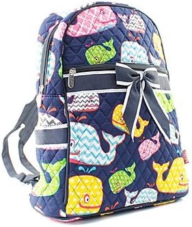 Quilted Whale Backpack Navy