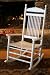 White Spindle Back Rocking Chair
