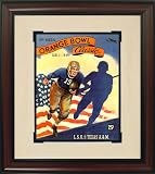 LSU Tigers vs Texas A M Aggies Vintage Program Art (Framed) - 1944 Sugar Bowl