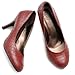 Ollio Women's Shoe Faux Crocodile Skin Stiletto D'Orsay High Heel Multi Color Pump