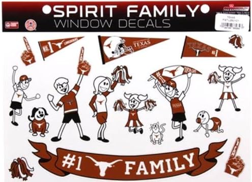 Texas Longhorns Family Sticker Decal Set NCAA Licensed Gift