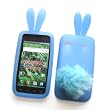 Bunny Skin Case With Furry Tail for Samsung Galaxy S 4G T959V & Vibrant T959 (T-Mobile), Baby Blue