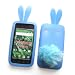 Bunny Skin Case With Furry Tail for Samsung Galaxy S 4G T959V & Vibrant T959 (T-Mobile), Baby Blue