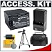 Deluxe Accessory Kit with Spare NP-FH100 Battery + Mini Charger + Carrying Case + Tripod + Cleaning Kit for Sony Handycam Compact Camcorders