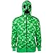 Minecraft Creeper Premium Zip-Up Hoodie Small