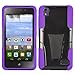 Phone Case for Huawei Vision 3 LTE ( Consumer Cellular ) Purple Corner with Rugged Cover Kickstand