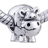 Pandora Style Bead Hippo European Bead Fits Pandora Bead Charm