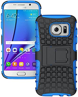 Galaxy S7 Case, Sunseai@ 2 in 1 Hybrid High Impact Kickstand Case Heavy Duty TPU + Pc Dual Layer Armor Defender Cover Case for Samsung Galaxy S7 (Blue)