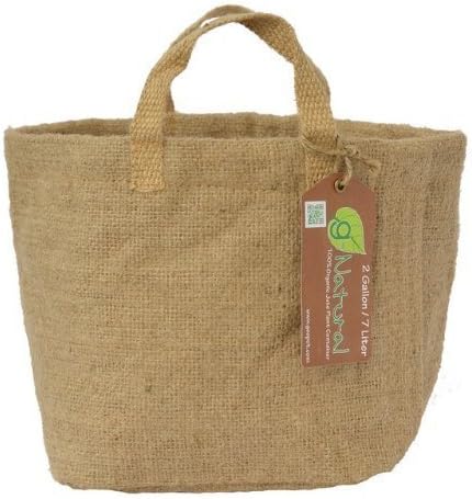 Geopot GNAT2GAL-HN Organic Jute Plant Container, 2-Gallon by GeoPot