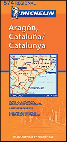 Michelin Road Map No. 574 Aragon - Cataluna (Spain)