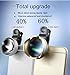 Ultra HD Professional Phone Lens Kit 4 in 1 180 Fisheye Lens + 0.63x Wide Angle Lens + 15x Macro Lens + 3x Telephoto with Clips for Iphone 5S SE 6 6S Plus Samsung S6 S7 Edge