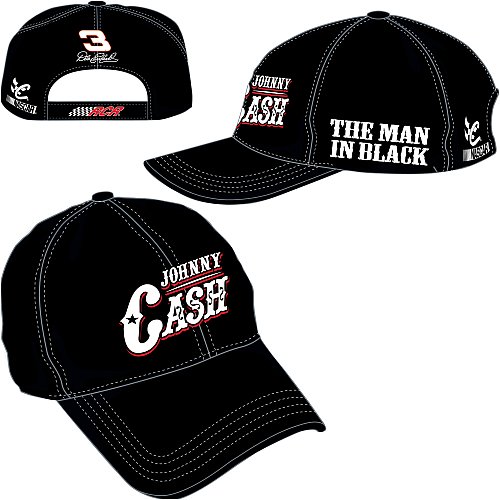 Buy Chase Authentics Dale Earnhardt The Man in Black Johnny Cash Cap by Chase Authentics