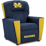 Michigan Wolverines MIcrofiber Kids Recliner
