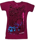 LA Ink Shredder Tiger Dark Pink Womens Tee