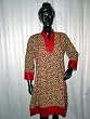 Women's Wear-candy Apple Red Paisley Print Kurti Tunic Top India M