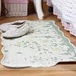 Shabby Chic Forest Quilted bath rug/mat18"x35"