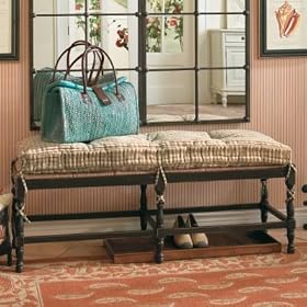 Ballard Designs - Levanto 3-Seat Bench Cushions - Chocolate Twill