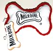 Milk-Bone Dog Toy - Micro Fiber Bone with Squeaker, White (1 Each)