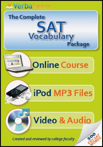 The Complete SAT Vocabulary Package: 500 Key Words, Online Course, iPod MP3's, Audio & Video