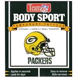 Green Bay Packers Body Sport and Game Faces Temporary Tattoo Set
