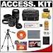 Accessory Kit for Canon EOS 5D  20D  30D  40D and 50D Digital SLR Camera with Tamron AF 28-80mm and AF 70-300mm Lenses   4GB CompactFlash  CF  Card   Spare BP 511 Battery