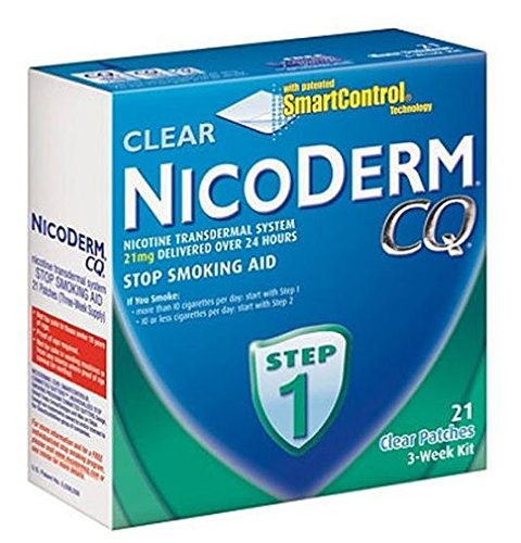 Nicoderm Cq Step 1 Clear Patch, 21mg, 21-count