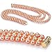 Pink 6-7mm AA Freshwater Pearl Necklace 18 inch Princess Length