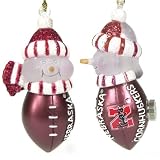 Nebraska Cornhuskers NCAA All-Star Light-Up Acrylic Snowman Ornament (3)