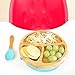 Avanchy Baby Toddler Bamboo Feeding Spoon. Fda Approved, Bpa Free Silicone. A Great Baby Gift Set! 2 Pack, 5.5