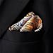 KH6 SHLAX&WING Mens Pocket Square Paisley Orange Handkerchieves Silk Hanky