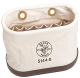Klein Tools 5144B Aerial-Basket Oval Bucket with 15 Interior Pockets