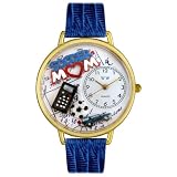Whimsical Watches Women's Soccer Mom Blue Leather Watch #G1010012