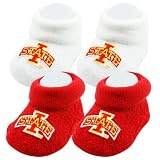Iowa State Cyclones Infant Red & White 2-Pack Bootie Socks