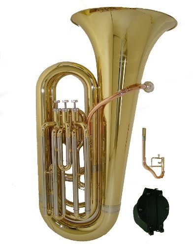 NEW Merano B Flat 3 Valve GOLD Tuba with Case