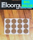 Floorguard Protectors 12pk Cork Pads - Perfect for Cabinets, Tabletops, Small Furniture