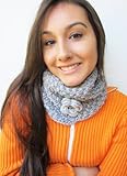 Handmade Lightweight Alpaca Natural Fiber Neckwarmer - Cottage Gray II (100% Knitted By Hand) Handmade Lightweight Alpaca Natural Fiber Neckwarmer - Cottage Gray II (100% Knitted By Hand)